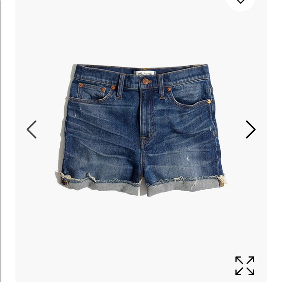 NEW • Madewell • High Rise Cuffed Denim Shorts 28 - Picture 4 of 8
